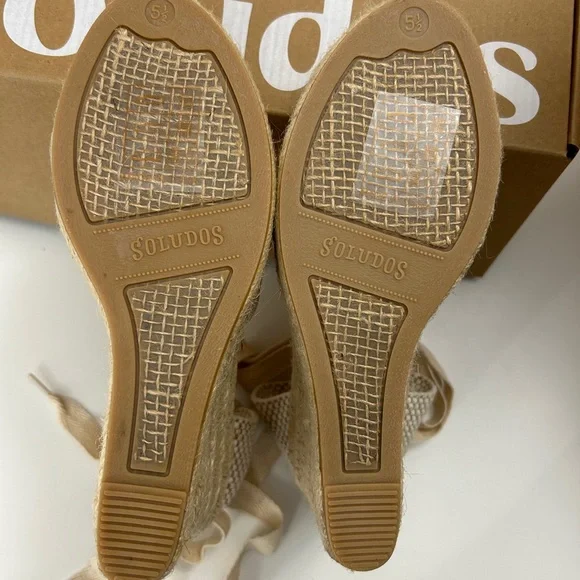NEW! Soludos Espadrille Wedge Sandals - Picture 2 of 8